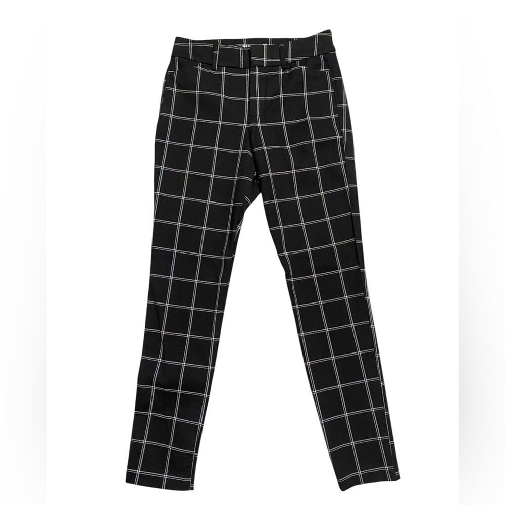 Old Navy Women's Black Plaid Skinny Pants